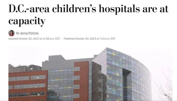 美国儿童医院住院人数异常走高 元凶竟是常见呼吸道病毒暴走